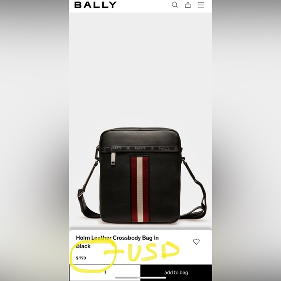 Auth Bally Nubuck leather interior,durable leather exterior messenger bag Unisex - Picture 11 of 11